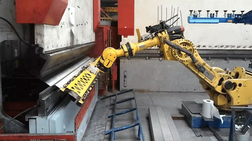 Cella robotizzata di scarico - TECAUMA - di carico / di piegamento / per pressa piegatrice