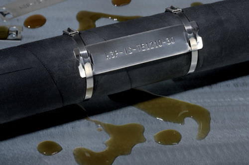 Etichetta di identificazione - MBMLE-DE20X45-SS316-ML - HellermannTyton - in acciaio inossidabile / per ambienti difficili
