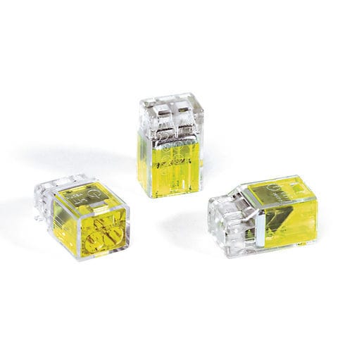 Morsetto componibile su guida DIN - HECP-2-PC-CL/YE - HellermannTyton - a molla / push-in