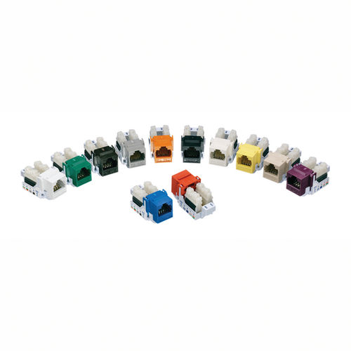 Connettore di dati - RJ45FC3-BLU - HellermannTyton - Ethernet / jack / quadrato