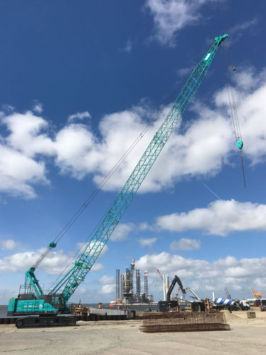Gru cingolata - CKE900G-3 - Kobelco Construction Machinery Europe B.V. - con braccio / per cantiere / di sollevamento