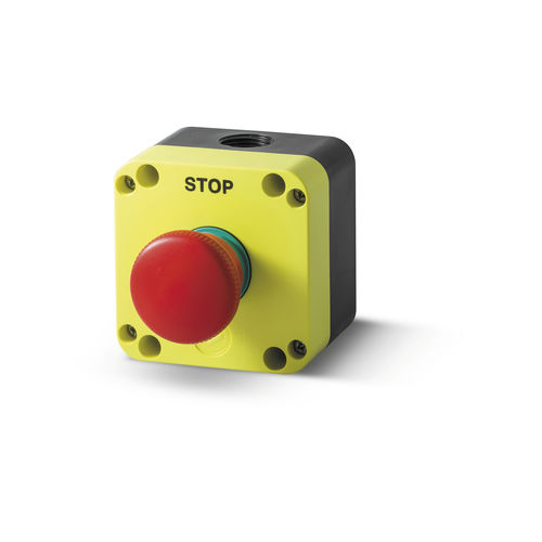 Pulsante con testa a fungo - PQ01P4N - Stop d'emergenza ø40 push-pull - Giovenzana International B.V. - di arresto di emergenza