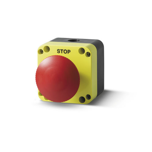 Pulsante con testa a fungo - PQ01P6N - Stop d'emergenza ø60 push-pull - Giovenzana International B.V. - di arresto di emergenza
