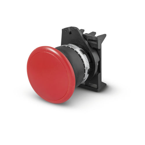 Pulsante con testa a fungo - PPFN1M4NBL - Fungo d'arresto momentaneo ø22 - BLACK LINE - Giovenzana International B.V. - di arresto di emergenza / ad azione momentanea
