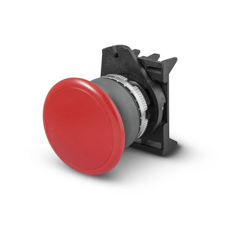 Pulsante con testa a fungo - PPFN1M4NGL - Fungo momentaneo ø40 IP67/IP69K - GREY LINE - Giovenzana International B.V. - di arresto di emergenza / IP67 / IP69K