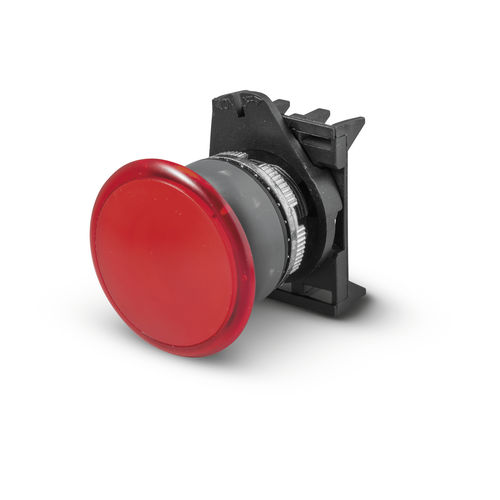 Pulsante con testa a fungo - PPFL1M4NGL - Fungo luminoso ø40 IP67/IP69K - GREY LINE - Giovenzana International B.V. - IP65