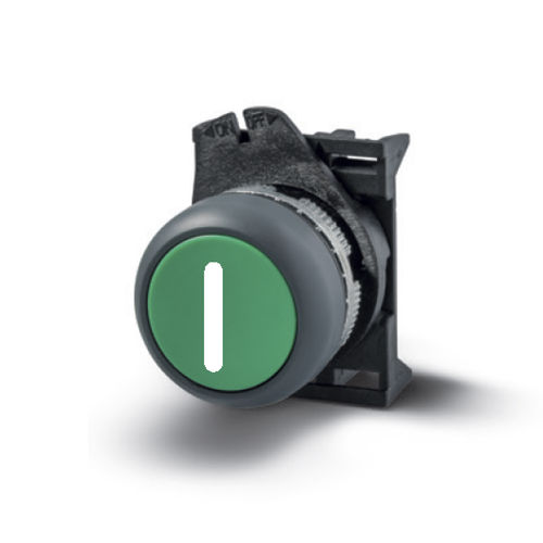 Pulsante tattile - PPRN2GL/I - Operatore ø22 IP67/IP69K - GREY LINE - Giovenzana International B.V. - ad azione momentanea / per montaggio a filo