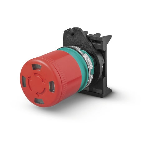 Pulsante con testa a fungo - PPFN1R3S4X - Fungo ø30 Sblocco a rotazione con visione - Giovenzana International B.V. - di arresto di emergenza / NEMA