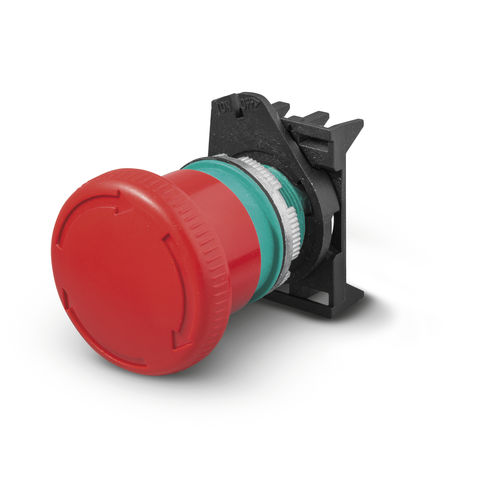 Pulsante con testa a fungo - PPFN1R4N4X - Fungo ø40 Sblocco a rotazione  - Giovenzana International B.V. - di arresto di emergenza / NEMA