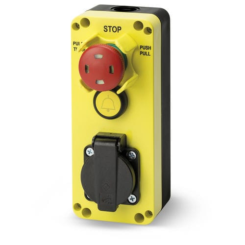 Pulsante a fungo - GM401 - Giovenzana International B.V. - di arresto di emergenza / IP65 / elettromeccanico