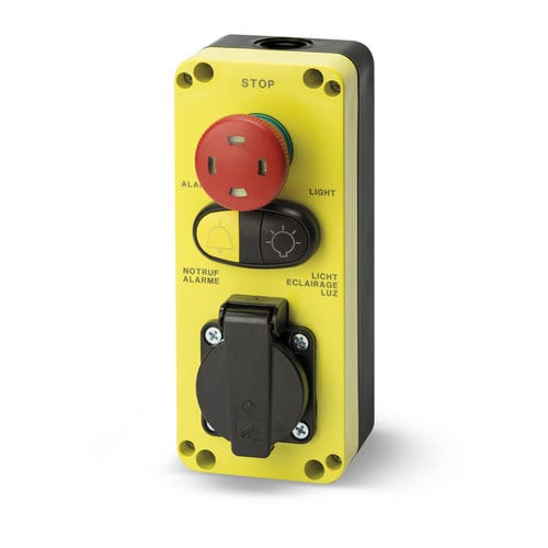 Pulsante a fungo - GM491 - Giovenzana International B.V. - di arresto di emergenza / IP65 / elettromeccanico