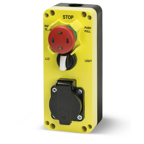 Pulsante a fungo - GM403A - Giovenzana International B.V. - di arresto di emergenza / IP54 / elettromeccanico