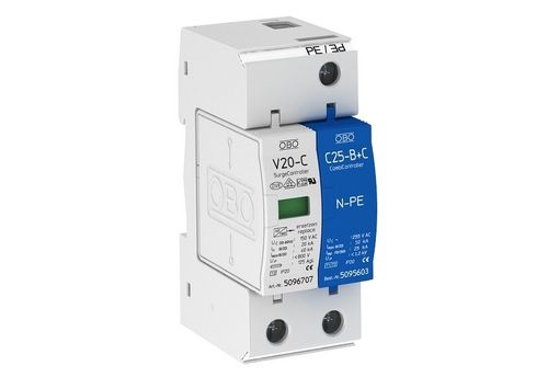 Limitatore di sovratensione di tipo 2 - V 20-C series  - OBO Bettermann - su guida DIN