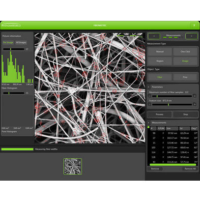Software di misura - Phenom FiberMetric - THERMO FISHER SCIENTIFIC - MATERIALS SCIENCE - di statistica / SEM / automatizzato