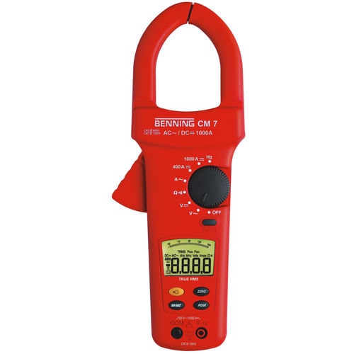 Multimetro a pinza digitale - CM 7 - Benning - portatile / 1000 V / 600 V