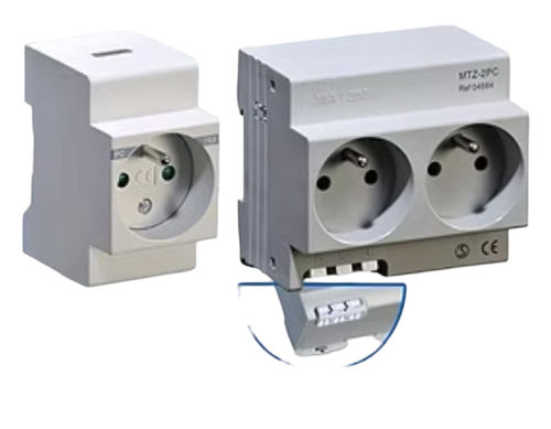 Presa elettrica da incasso - MTZ-2PC - DIGITAL ELECTRIC - su guida DIN / 5 poli / industriale
