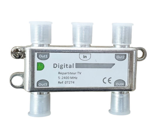Ripartitore passivo - 07274 - DIGITAL ELECTRIC - CATV / su guida DIN