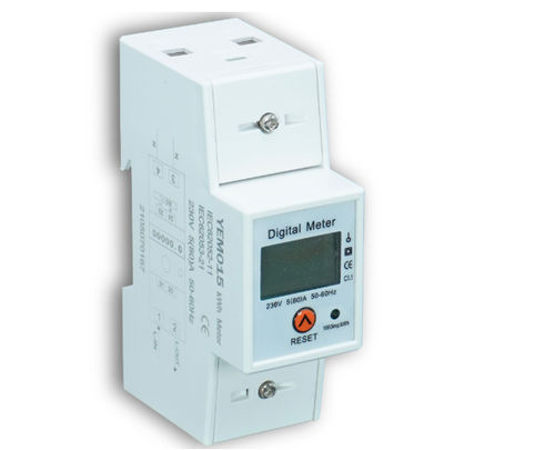 Contatore di energia elettrica trifase - 14124 - DIGITAL ELECTRIC - su guida DIN / RS-485