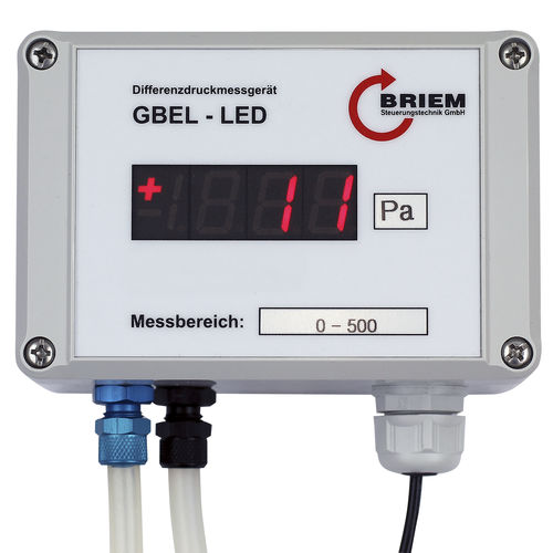Sensore di pressione differenziale - GBEL-LED - BRIEM Steuerungstechnik GmbH - piezoresistivo / analogico / da parete