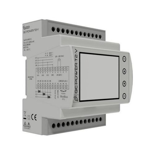Contatore di energia elettrica trifase - QC-POWER-T2-V - qeed - su guida DIN / 50 Hz / RS-485