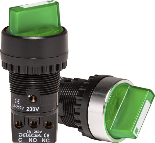 Pulsante di selezione - D-4055L - DELECSA - con manopola di selezione / resistente all'umidità / rinforzato