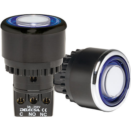Pulsante a molla - D-4704 - DELECSA - resistente all'umidità / rinforzato / IP55