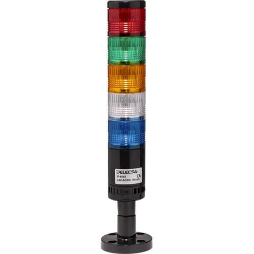 Colonna luminosa LED - D-8052 - DELECSA - permanente / lampeggiante / a 5 colori