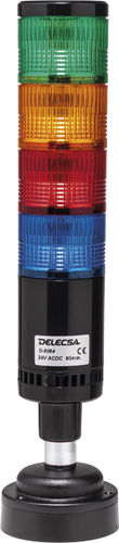 Colonna luminosa LED - D-8060B - DELECSA - permanente / lampeggiante / a 5 colori