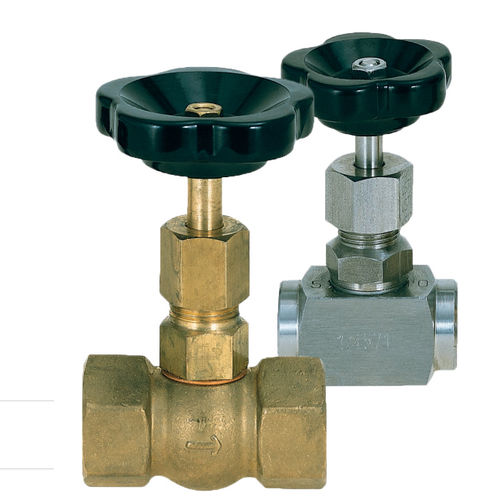 Valvola a spillo - NV series - Meister Strömungstechnik GmbH - con volante / per controllo di flusso / per acqua