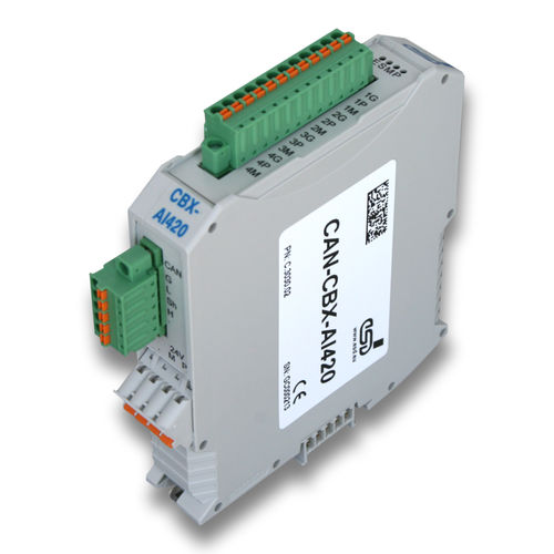 Modulo I/O analogico - CAN-CBX-AI420 - esd electronics gmbh - CANopen / CAN Bus / a 4 ingressi analogici