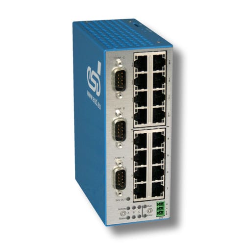 Switch Ethernet gestibile - Switch16/Com3 - esd electronics gmbh - 5 porte / 10/100BaseT(X) / serie