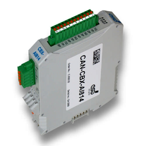 Modulo I/O analogico - CAN-CBX-AI814 - esd electronics gmbh - CANopen / CAN Bus / a 8 ingressi analogici
