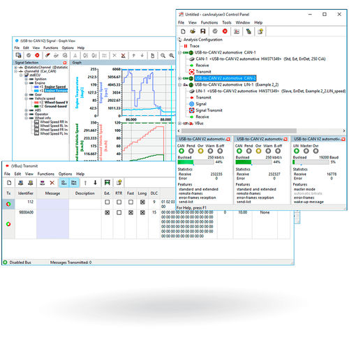 Software di analisi - canAnalyser series - IXXAT Automation - di emulazione / di misura / di sviluppo