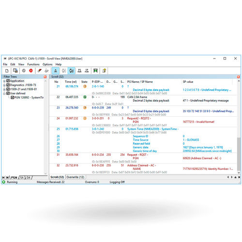 Software di analisi - J1939 Module - IXXAT Automation - per test / di gestione e configuraziona di rete / di basi di dati