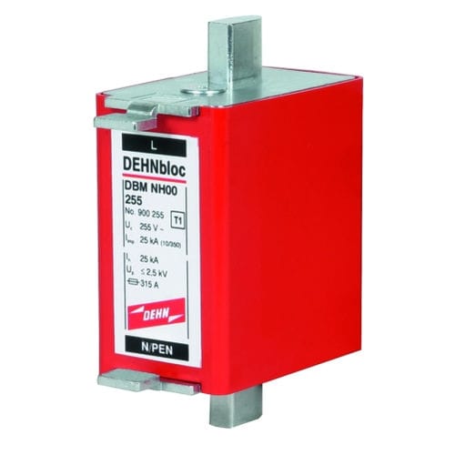 Limitatore di sovratensione di tipo 1 - DBM NH00 255 - DEHN + SÖHNE - per alimentazione elettrica / per impianto elettrico / unipolare