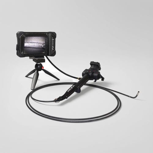 Video-endoscopio flessibile - VUCAM D - VIZAAR - per ispezione di motore a turbina / per telecamera / per alimenti