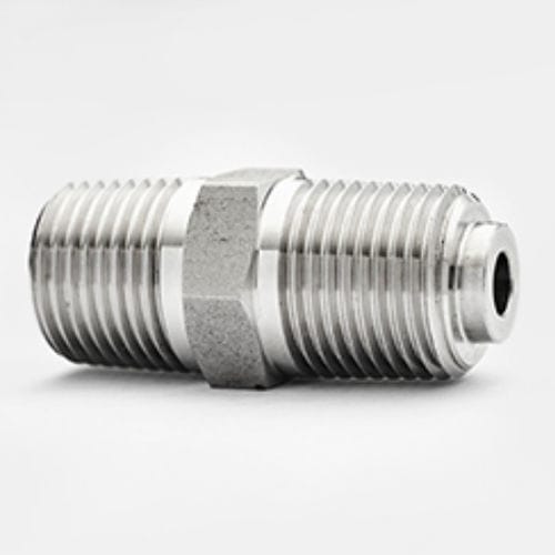 Nipplo in acciaio inossidabile - PHSH6 - PUSHNA INTERNATIONAL - filettato / esagonale / NPT