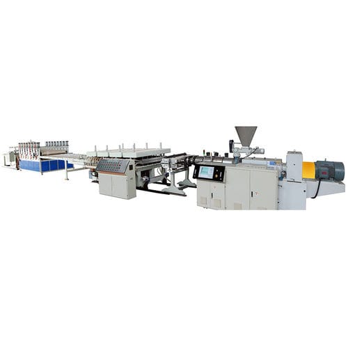 Linea di estrusione doppia vite - YF series - Jiangsu Xinrongplas Machinery Co., Ltd - per pannelli / per PP / per PVC