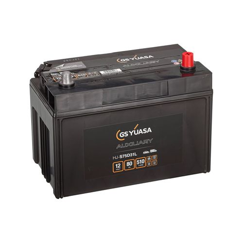 Batteria piombo-acido - HJ-S75D31L - GS Yuasa - a blocco / 12 V / per veicolo elettrico