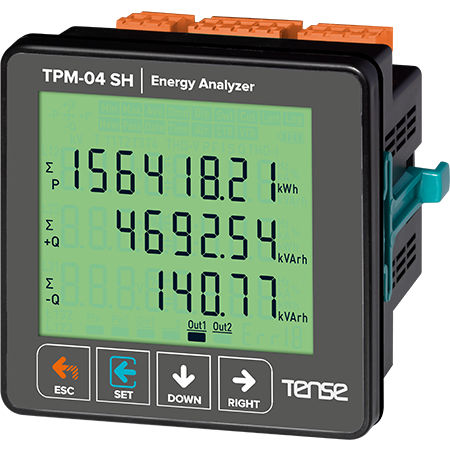 Analizzatore di rete AC - TPM-04 SH - Tense Electronic - di potenza / di tensione / di fattore di potenza