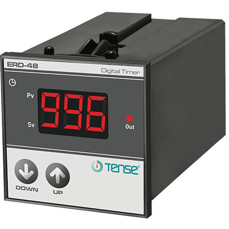Temporizzatore elettronico - ERD-48 - Tense Electronic - con attrazione ritardata / montato su pannello
