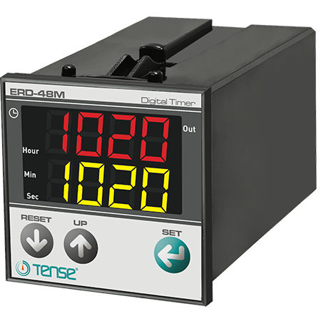 Temporizzatore digitale - ERD-48M - Tense Electronic - elettronico / montato su pannello / a doppio display