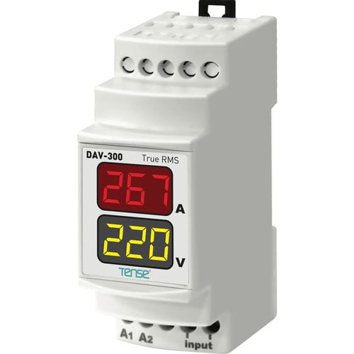 Apparecchio di misura di tensione AC - DAV-300 - Tense Electronic - di corrente / digitale / su guida DIN