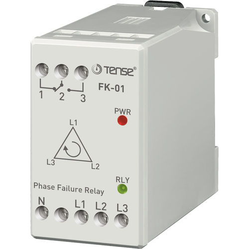 Relè di protezione di assenza di fase - FK-01 - Tense Electronic - trifase / AC / per motore elettrico