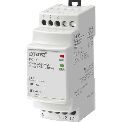 Relè di protezione di sequenza di fase - FK-14 - Tense Electronic - trifase / AC / per motore elettrico
