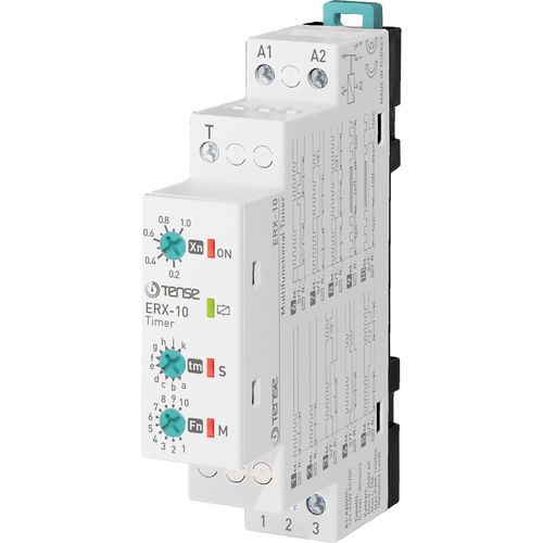 Relè temporizzatore con attrazione ritardata - ERX-10 - Tense Electronic - off-delay / multifunzione / per montaggio su guida DIN