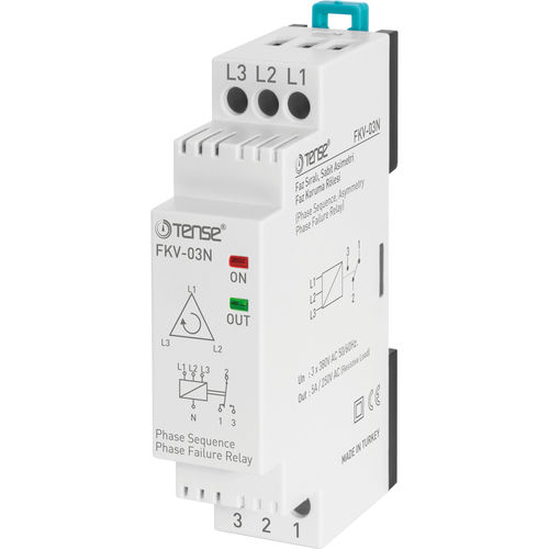 Relè di protezione di sequenza di fasi - FKV-03N - Tense Electronic - trifase / AC / per motore elettrico