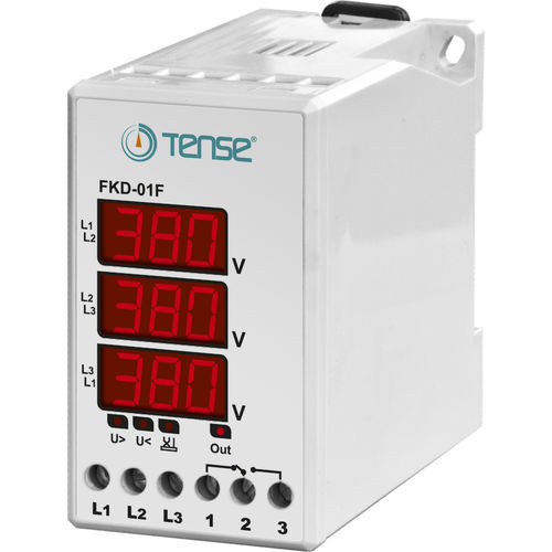 Relè di protezione digitale - FKD-01F - Tense Electronic - di sovratensione / di sottotensione / di sequenza di fasi