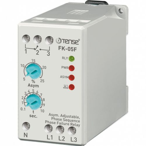 Relè di protezione di assenza di fase - FK-05F  - Tense Electronic - su guida DIN / regolabile