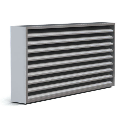 Griglia di ventilazione in metallo - GZ60  - Rf-t - resistente al fuoco / rettangolare